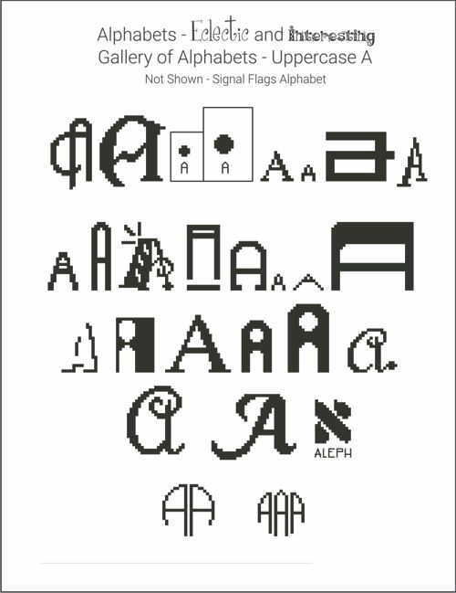 Alphabets - Eclectic and Interesting